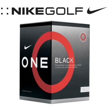 nike Golf ONE Black Golf Balls - 12 Ball Pack