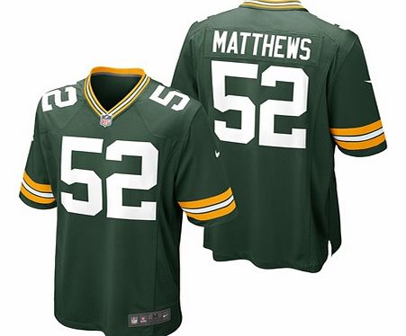 Nike Green Bay Packers Home Game Jersey - Clay