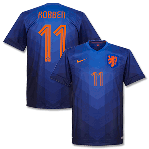Nike Holland Away Robben Shirt 2014 2015