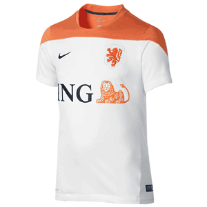 Nike Holland Boys White Training Shirt 2014 2015