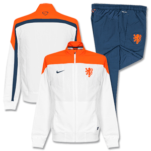 Nike Holland Boys White Training Suit 2014 2015