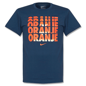 Nike Holland Navy Core T-Shirt 2014 2015