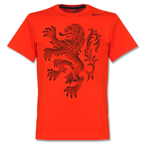 Nike Holland Orange Core 2 T-Shirt 2014 2015