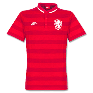 Nike Holland Red Authentic League Polo Shirt 2014 2015