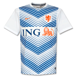 Nike Holland White Squad Pre Match Top 2014 2015