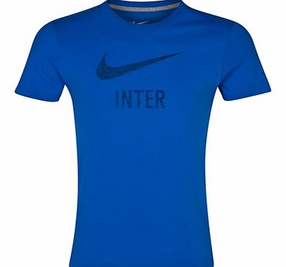 Nike Inter Milan Basic T-Shirt - Royal Blue/Dk Grey