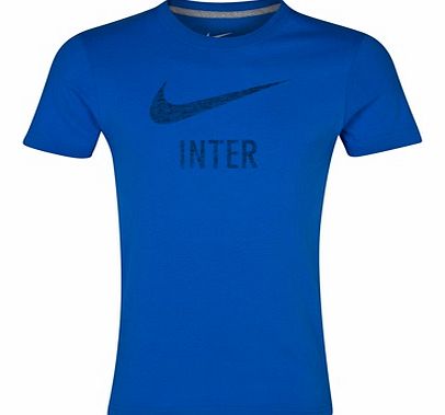 Inter Milan Basic T-Shirt - Royal Blue/Dk Grey