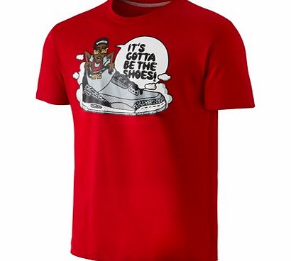 Nike Jordan AJ III Spike vs Psych T-Shirt - Gym Red