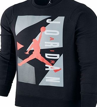 Nike Jordan Block Fleece Crew Sweatshirt - Black/Gym