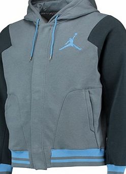 Nike Jordan Varsity Full Zip Hoodie - Blue Graphite