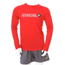 Just Do It Long Sleeve T Shirt Red