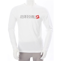Nike Just Do It Long Sleeve T Shirt White
