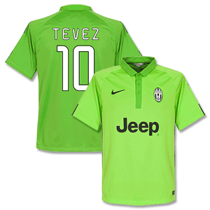 Juventus 3rd Tevez 10 Shirt 2014 2015 (Fan Style