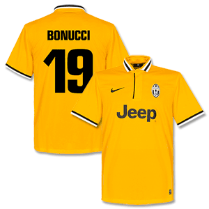 Juventus Away Bonucci Shirt 2013 2014 (Fan Style