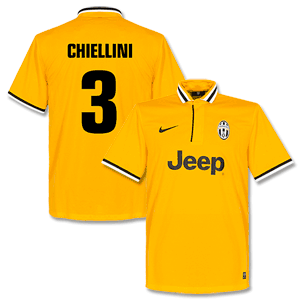 Juventus Away Chiellini Shirt 2013 2014 (Fan