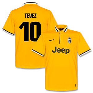 Juventus Away Tevez Shirt 2013 2014 (Fan Style