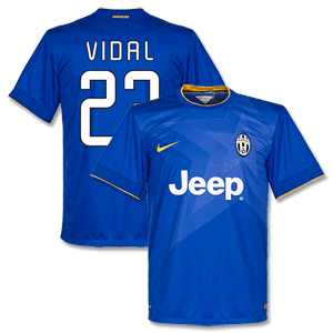 Juventus Away Vidal Shirt 2014 2015 (Fan Style