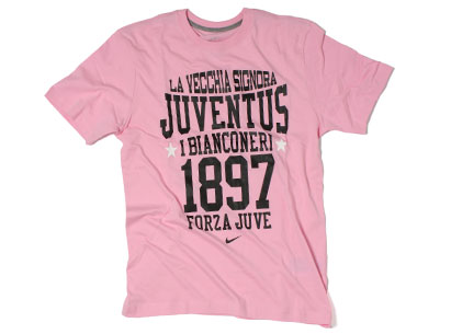 Juventus Core Football T-Shirt Pink