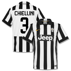 Juventus Home Chiellini Shirt 2014 2015 (Fan
