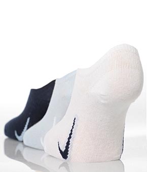 Kids 3 Pair Nike Sport No Show Socks In 2 Colours White