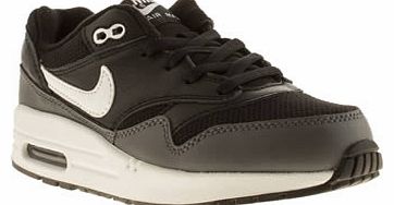 kids nike black & white air max 1 unisex