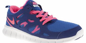 Nike kids nike blue free run 2-0 girls youth