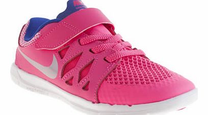kids nike pink free run 5-0 girls junior