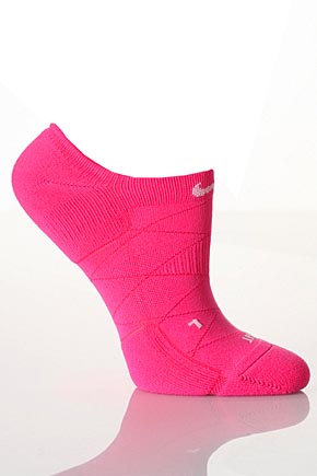Ladies 1 Pair Nike FIT DRY Cushioned Fitness Training Socks In 2 Colours Vivid Pink