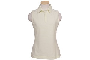 Nike Ladies Dri-Fit Stripe Sleeveless Polo Shirt