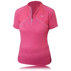 Nike Lady Sphere 1/2 Zip Short Sleeve T-Shirt