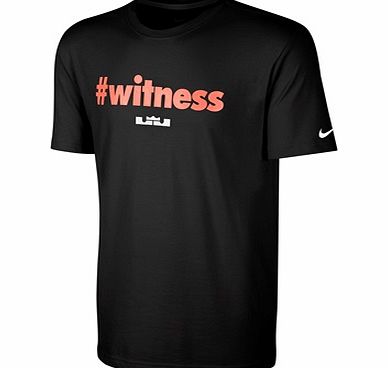Nike Lebron Hashtag Witness T-Shirt - Black
