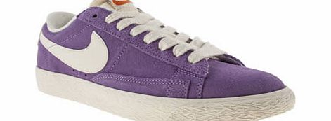Nike Lilac Blazer Low Suede Trainers