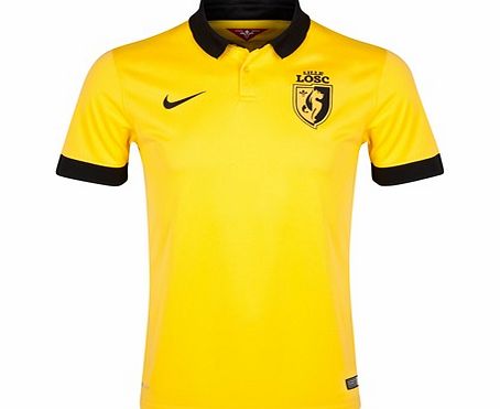 Nike Lille Away Shirt 2014/15 Yellow 619631-704
