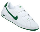 Nike Main Draw V White/Green Leather Trainer