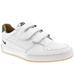 Male Air Wildcard Leather Upper Fashion Trainers in White and Green