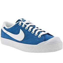 Nike Male All Court Low Suede Upper Fashion Large Sizes in Blue