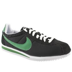 Nike Male Classic Cortez Nylon 09 Manmade Upper in Black and Green
