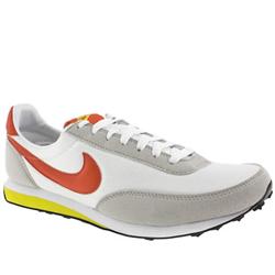 Nike Male Elite Si Fabric Upper Fashion Trainers in White and Orange