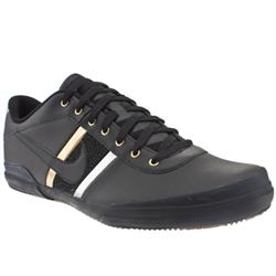 Nike Male Finstar Leather Upper Fashion Trainers in Black and Gold, White and Silver