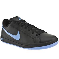 Nike Male Main Draw Leather Upper Fashion Trainers in Black and Navy