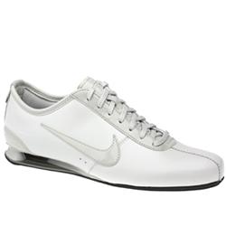Male Shox Rivalry Ii Leather Upper Fashion Trainers in White