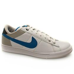 Nike Male Tennis Classic Ltd Leather Upper Fashion Trainers in White and Blue
