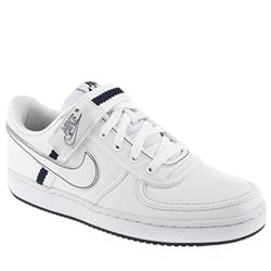Male Vandal Low Leather Upper Fashion Trainers in White