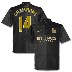 Man City Away Champions Shirt 2013 2014