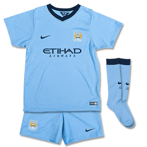 Nike Man City Home Little Boys Kit 2014 2015