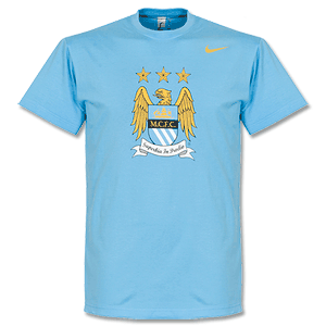 Nike Man City Sky Core Crest T-Shirt 2013 2014