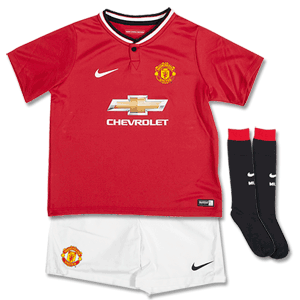 Nike Man Utd Home Little Boys Kit 2014 2015