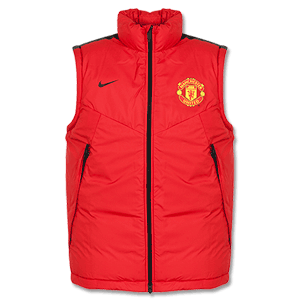 Man Utd Red Paded Gillet 2014 2015
