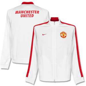 Nike Man Utd White N98 Jacket 2014 2015