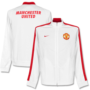 Man Utd White N98 Jacket 2014 2015